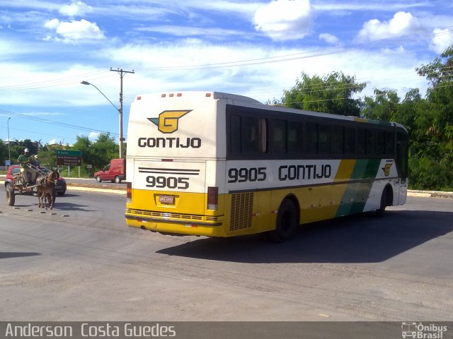 Empresa Gontijo de Transportes 9905 na cidade de Janaúba, Minas Gerais, Brasil, por Anderson  Costa Guedes. ID da foto: 2769834.