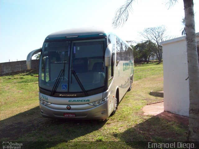Viação Garcia 7936 na cidade de Apucarana, Paraná, Brasil, por Emanoel Diego.. Número da foto: #2771384.