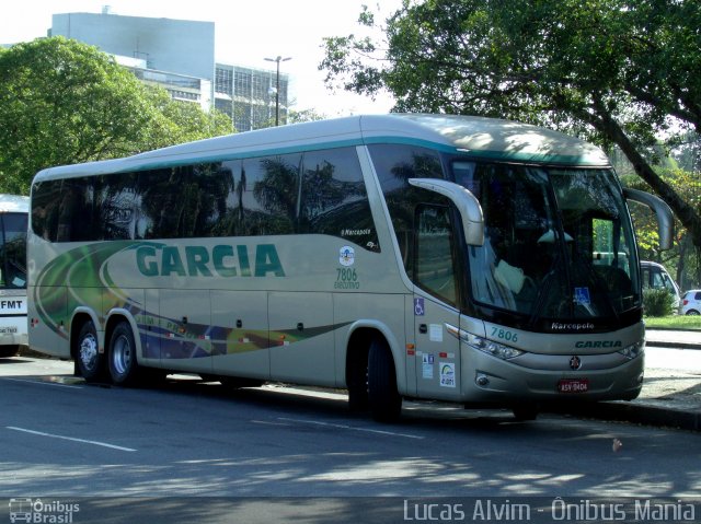 Viação Garcia 7806 na cidade de Rio de Janeiro, Rio de Janeiro, Brasil, por Lucas Alvim. ID da foto: 2769924.