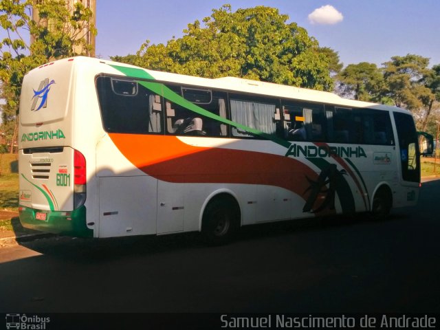 Empresa de Transportes Andorinha 6001 na cidade de Assis, São Paulo, Brasil, por Samuel Nascimento de Andrade. ID da foto: 2771099.
