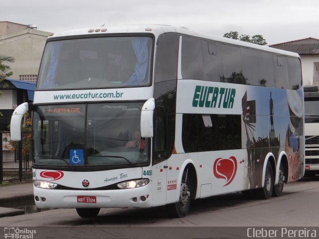 Eucatur - Empresa União Cascavel de Transportes e Turismo 4455 na cidade de Tubarão, Santa Catarina, Brasil, por Cleber Luiz Pereira. Número da foto: #2772084.