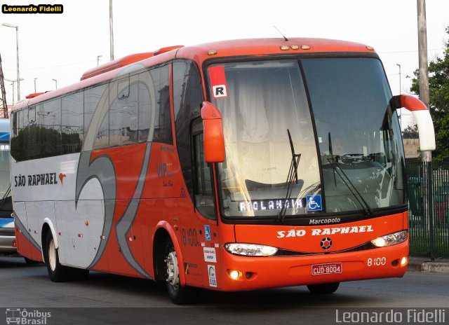 Viação São Raphael 8100 na cidade de São Paulo, São Paulo, Brasil, por Leonardo Fidelli. ID da foto: 2772962.