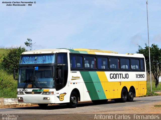 Empresa Gontijo de Transportes 11380 na cidade de João Monlevade, Minas Gerais, Brasil, por Antonio Carlos Fernandes. ID da foto: 2774940.