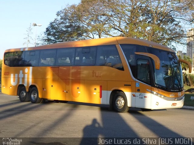 UTIL - União Transporte Interestadual de Luxo 4001 na cidade de Mogi das Cruzes, São Paulo, Brasil, por Jose Lucas da Silva. Número da foto: #2774408.