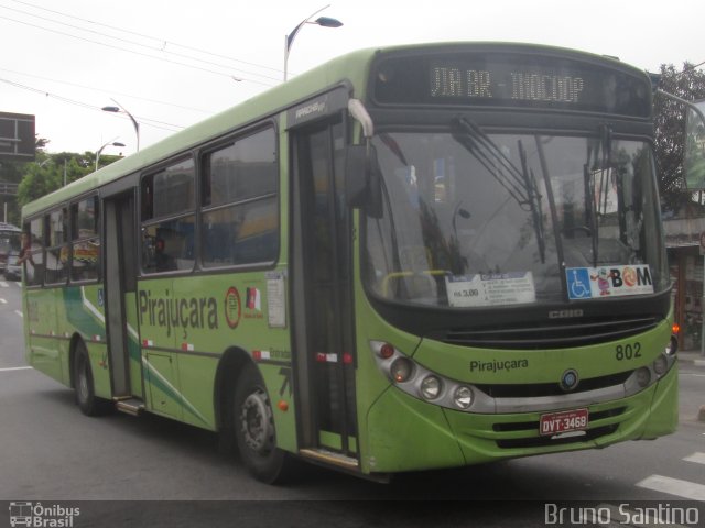 Viação Pirajuçara 802 na cidade de Taboão da Serra, São Paulo, Brasil, por Bruno Santino. ID da foto: 2777948.