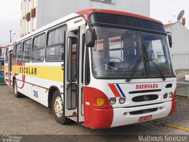 Sayonara - Auto Viação Monte Alverne 255 na cidade de Santa Cruz do Sul, Rio Grande do Sul, Brasil, por Matheus Goelzer. Número da foto: #2777016.