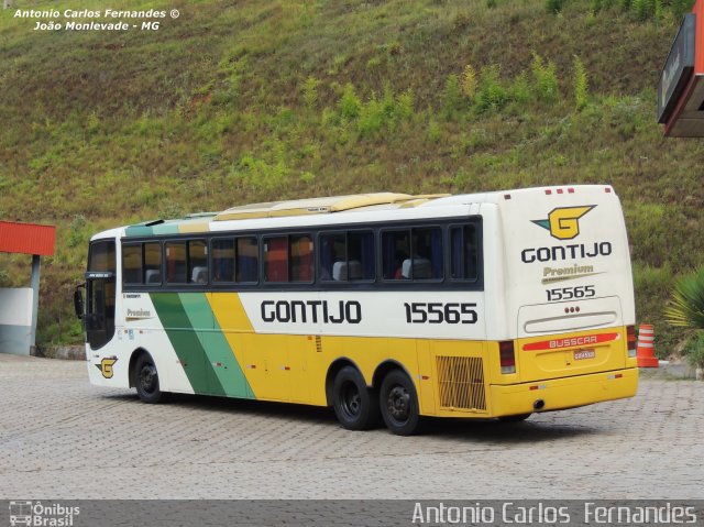 Empresa Gontijo de Transportes 15565 na cidade de João Monlevade, Minas Gerais, Brasil, por Antonio Carlos Fernandes. ID da foto: 2779415.