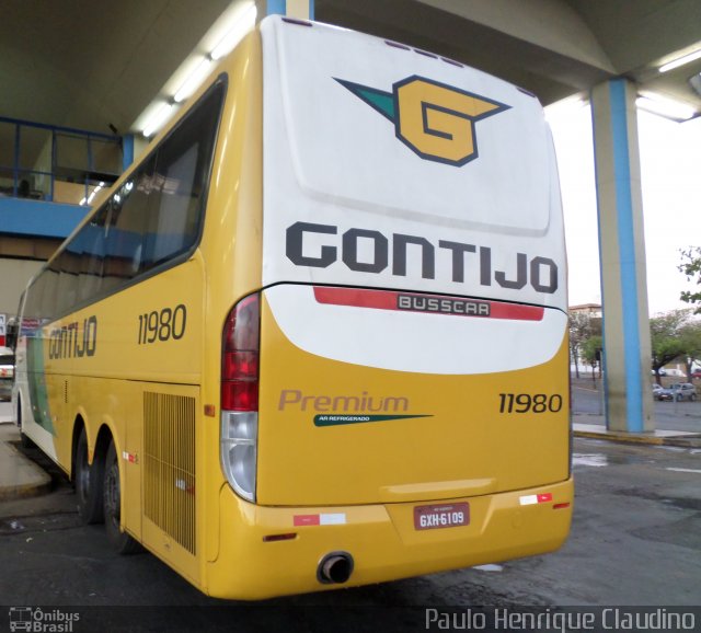 Empresa Gontijo de Transportes 11980 na cidade de Montes Claros, Minas Gerais, Brasil, por Paulo Henrique Claudino. Número da foto: #2778792.