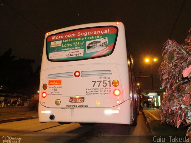 Metra - Sistema Metropolitano de Transporte 7751 na cidade de São Bernardo do Campo, São Paulo, Brasil, por Caio  Takeda. Número da foto: #2780239.