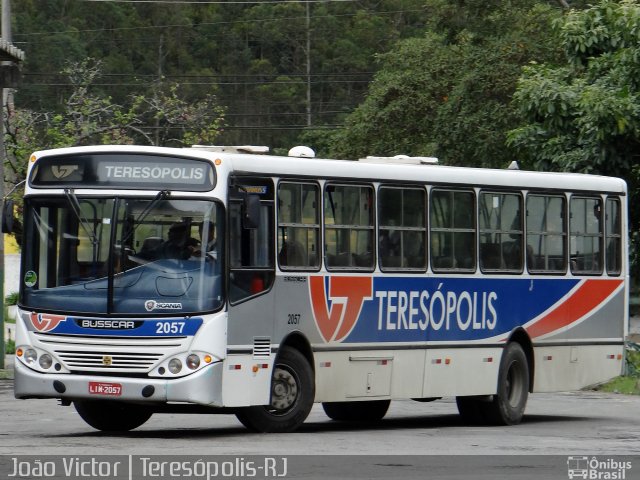 Viação Teresópolis 2057 na cidade de Teresópolis, Rio de Janeiro, Brasil, por João Victor. ID da foto: 2782755.