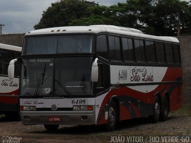Expresso São Luiz 6400 na cidade de Rio Verde, Goiás, Brasil, por Paulo Roberto de Morais Amorim. Número da foto: #2781308.