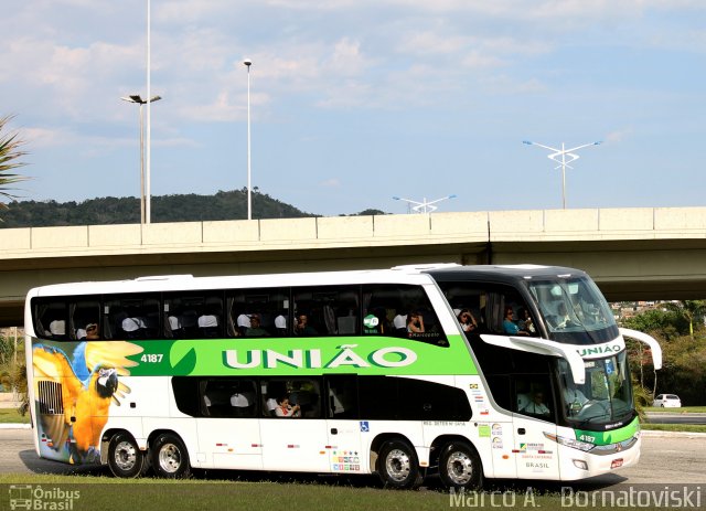 Empresa União de Transportes 4187 na cidade de Florianópolis, Santa Catarina, Brasil, por Marco A.   Bornatoviski. ID da foto: 2781657.