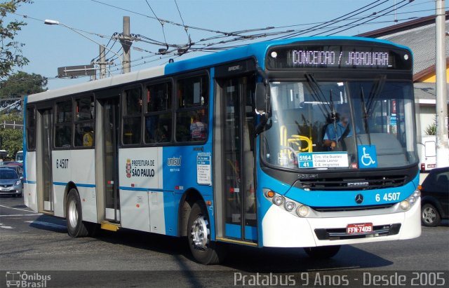 Viação Paratodos > São Jorge > Metropolitana São Paulo > Mobibrasil 6 4507 na cidade de São Paulo, São Paulo, Brasil, por Cristiano Soares da Silva. ID da foto: 2781285.