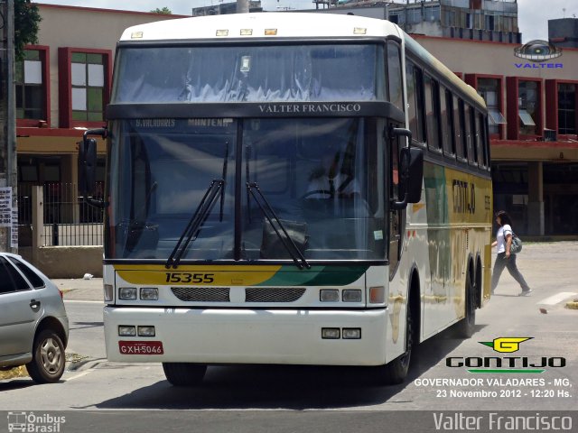 Empresa Gontijo de Transportes 15355 na cidade de Governador Valadares, Minas Gerais, Brasil, por Valter Francisco. Número da foto: #2782025.