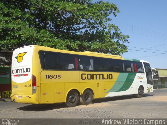 Empresa Gontijo de Transportes 11605 na cidade de Pirapora, Minas Gerais, Brasil, por Andrew Campos. ID da foto: 2782796.