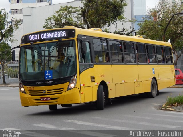 Gidion Transporte e Turismo 11324 na cidade de Joinville, Santa Catarina, Brasil, por Andrews  Fuscolin. Número da foto: #2784824.