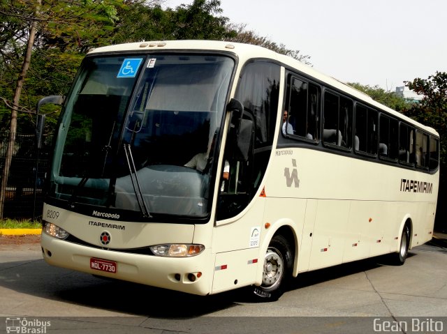 Viação Itapemirim 8209 na cidade de São Paulo, São Paulo, Brasil, por Gean Brito. Número da foto: #2783885.