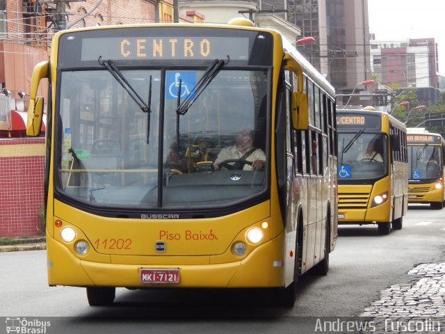 Gidion Transporte e Turismo 11202 na cidade de Joinville, Santa Catarina, Brasil, por Andrews  Fuscolin. ID da foto: 2784802.