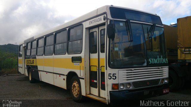 Stadtbus 55 na cidade de Santa Cruz do Sul, Rio Grande do Sul, Brasil, por Matheus Goelzer. Número da foto: #2783006.