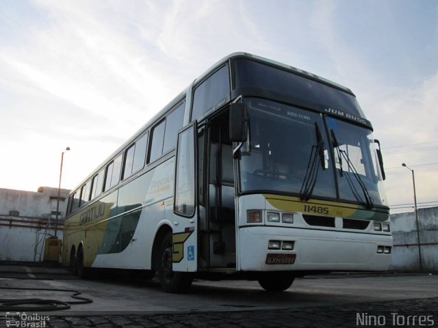 Empresa Gontijo de Transportes 11485 na cidade de Feira de Santana, Bahia, Brasil, por Nino Torres. ID da foto: 2784634.