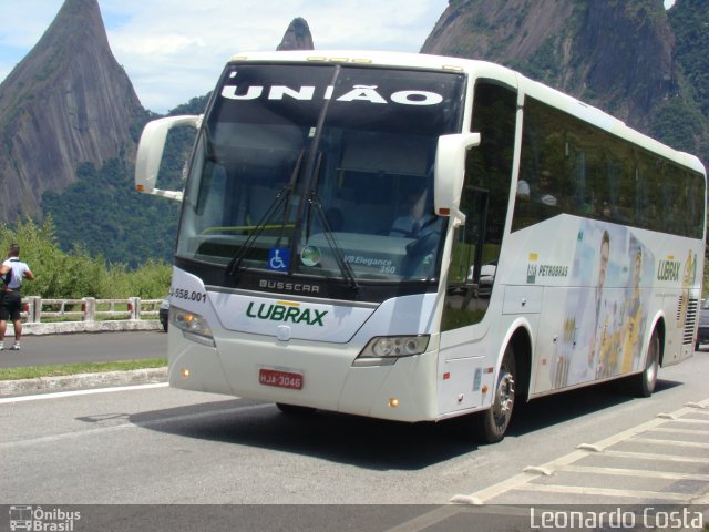 Expresso União RJ 558.001 na cidade de Teresópolis, Rio de Janeiro, Brasil, por Leonardo Costa. ID da foto: 2747544.