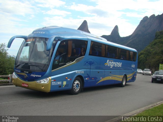 Expresso Angrense RJ 637.015 na cidade de Teresópolis, Rio de Janeiro, Brasil, por Leonardo Costa. ID da foto: 2747551.