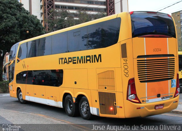 Viação Itapemirim 60014 na cidade de Volta Redonda, Rio de Janeiro, Brasil, por José Augusto de Souza Oliveira. ID da foto: 2747013.