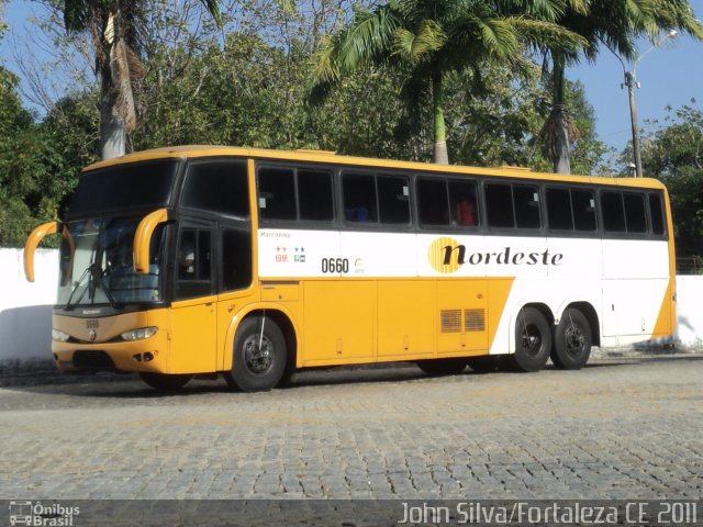 Viação Nordeste 0660 na cidade de Fortaleza, Ceará, Brasil, por Jonathan Silva. Número da foto: #2748345.