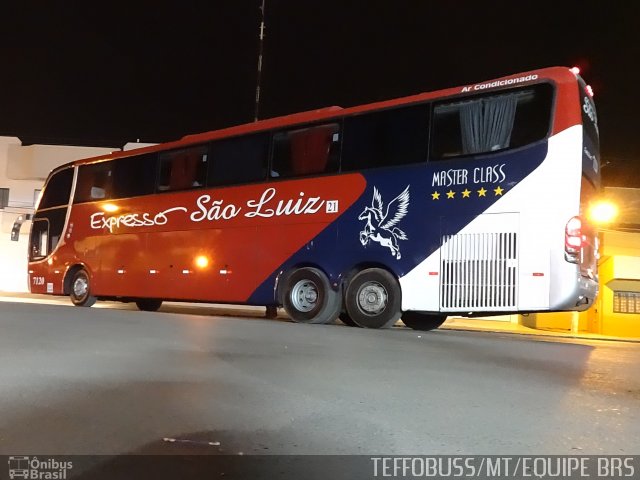 Expresso São Luiz 7120 na cidade de Primavera do Leste, Mato Grosso, Brasil, por Stefano  Rodrigues dos Santos. Número da foto: #2786395.