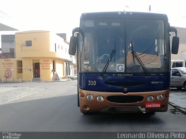 Cidos Bus 310 na cidade de Caruaru, Pernambuco, Brasil, por Leon Oliver. ID da foto: 2787537.