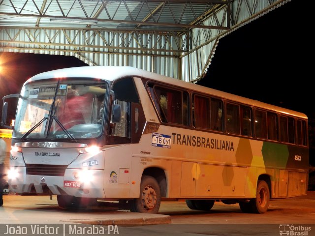 Transbrasiliana Transportes e Turismo 4573 na cidade de Marabá, Pará, Brasil, por João Victor. ID da foto: 2788030.