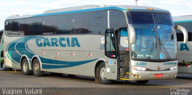 Viação Garcia 6489 na cidade de Londrina, Paraná, Brasil, por Vagner Valani. ID da foto: 2788220.