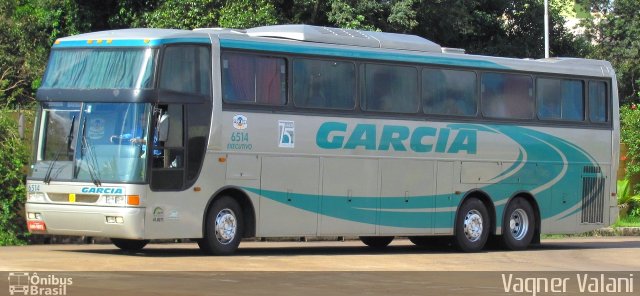 Viação Garcia 6514 na cidade de Maringá, Paraná, Brasil, por Vagner Valani. ID da foto: 2788297.