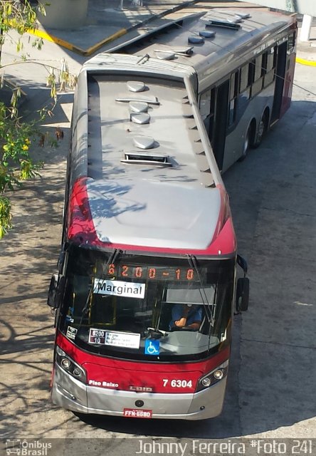 Viação Gatusa Transportes Urbanos 7 6304 na cidade de São Paulo, São Paulo, Brasil, por Johnny Ferreira. Número da foto: #2789498.