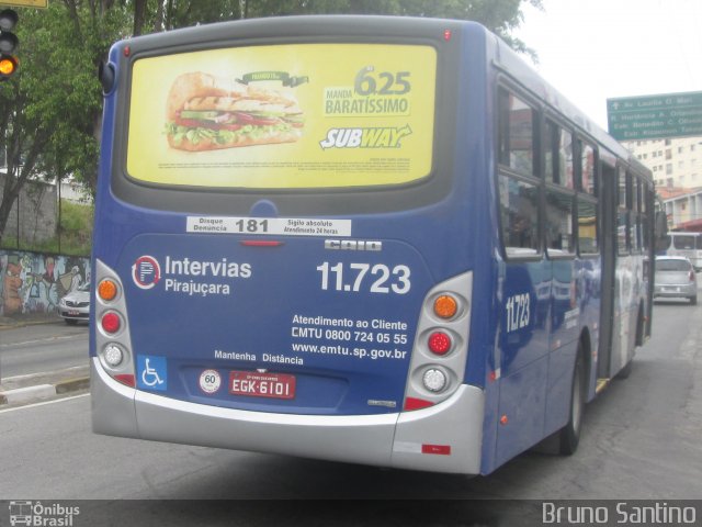 Viação Pirajuçara 11.723 na cidade de Taboão da Serra, São Paulo, Brasil, por Bruno Santino. Número da foto: #2790730.