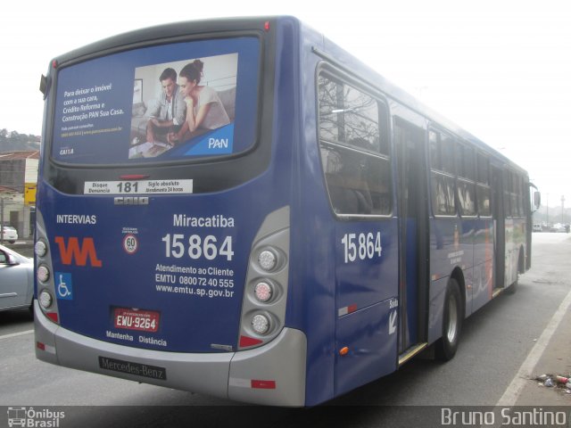 Viação Miracatiba 15.864 na cidade de Taboão da Serra, São Paulo, Brasil, por Bruno Santino. Número da foto: #2789331.