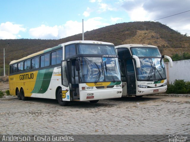 Empresa Gontijo de Transportes 15650 na cidade de Itaobim, Minas Gerais, Brasil, por Anderson  Costa Guedes. ID da foto: 2790061.