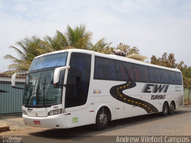 EWI Turismo 1401 na cidade de Pirapora, Minas Gerais, Brasil, por Andrew Campos. ID da foto: 2790516.