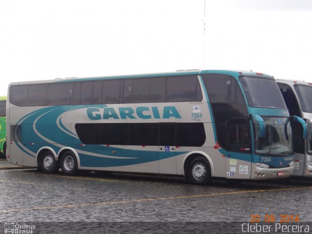 Viação Garcia 7204 na cidade de Londrina, Paraná, Brasil, por Cleber Luiz Pereira. ID da foto: 2792234.