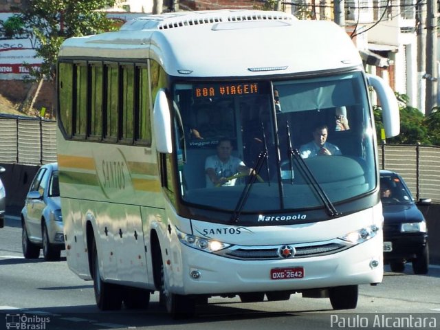 Viação Santos 8001 na cidade de Guaratinguetá, São Paulo, Brasil, por Paulo Alcantara. ID da foto: 2792024.