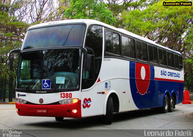 Viação São Cristóvão 1380 na cidade de São Paulo, São Paulo, Brasil, por Leonardo Fidelli. ID da foto: 2793962.