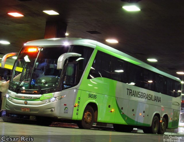 Transbrasiliana Transportes e Turismo 51035 na cidade de Belo Horizonte, Minas Gerais, Brasil, por César Ônibus. Número da foto: #2793726.