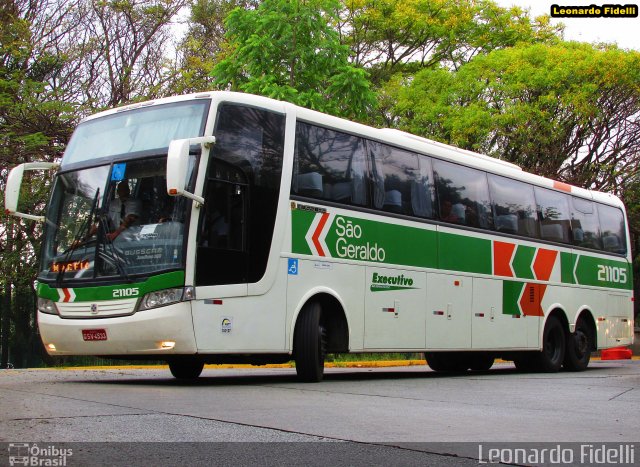 Cia. São Geraldo de Viação 21105 na cidade de São Paulo, São Paulo, Brasil, por Leonardo Fidelli. Número da foto: #2794010.