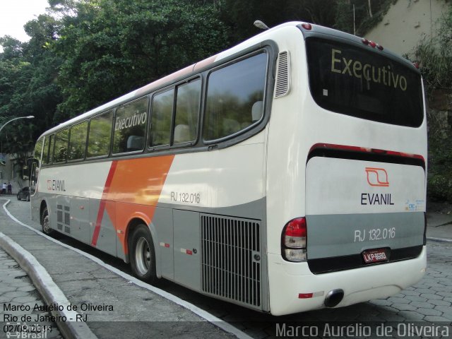 Evanil Transportes e Turismo RJ 132.016 na cidade de Rio de Janeiro, Rio de Janeiro, Brasil, por Marco Aurélio de Oliveira. Número da foto: #2792017.