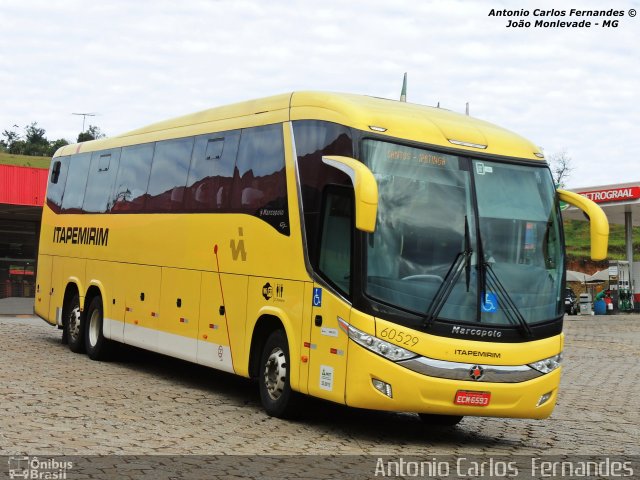 Viação Itapemirim 60529 na cidade de João Monlevade, Minas Gerais, Brasil, por Antonio Carlos Fernandes. Número da foto: #2792230.