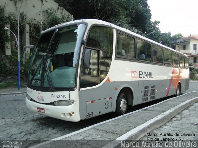 Evanil Transportes e Turismo RJ 132.016 na cidade de Rio de Janeiro, Rio de Janeiro, Brasil, por Marco Aurélio de Oliveira. Número da foto: #2792011.