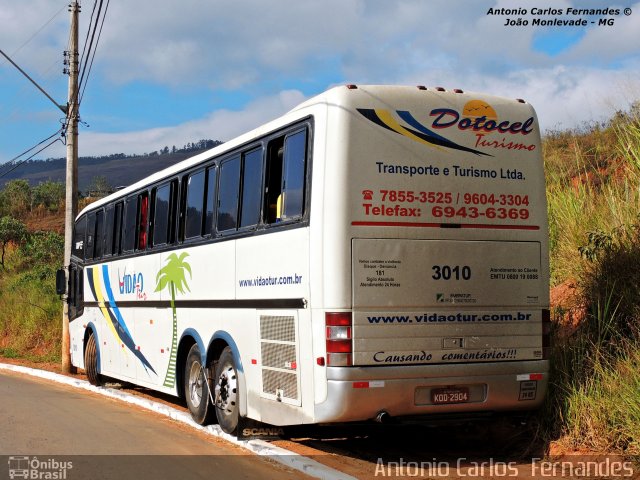 Vidão Tur - Dotocel Turismo 3010 na cidade de João Monlevade, Minas Gerais, Brasil, por Antonio Carlos Fernandes. ID da foto: 2792284.