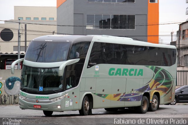Viação Garcia 7877 na cidade de São Paulo, São Paulo, Brasil, por Fabiano de Oliveira Prado. Número da foto: #2792035.