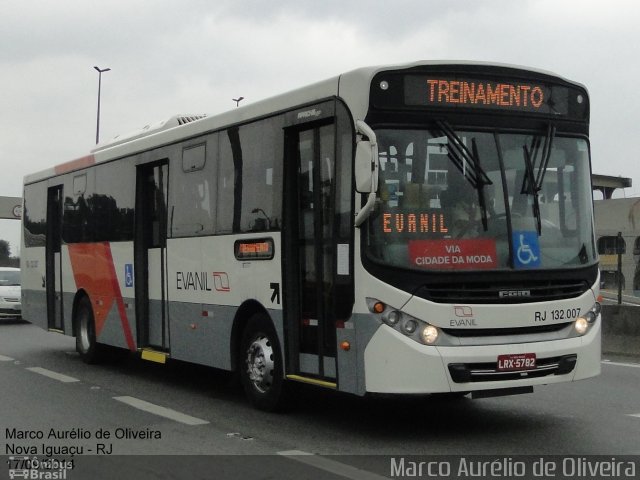 Evanil Transportes e Turismo RJ 132.007 na cidade de Nova Iguaçu, Rio de Janeiro, Brasil, por Marco Aurélio de Oliveira. Número da foto: #2794171.