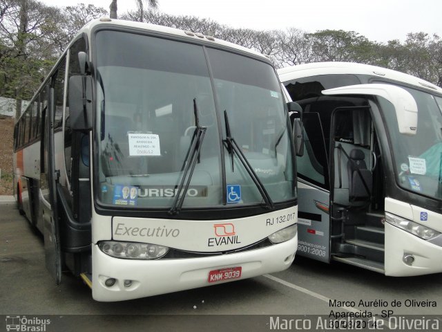 Evanil Transportes e Turismo RJ 132.017 na cidade de Aparecida, São Paulo, Brasil, por Marco Aurélio de Oliveira. Número da foto: #2794212.